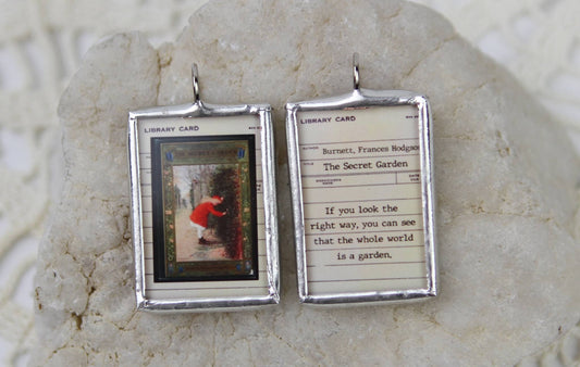 The Secret Garden Vintage Book Cover Charm
