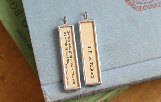 The Two Towers J.R.R. Tolkien Literary Book Charm