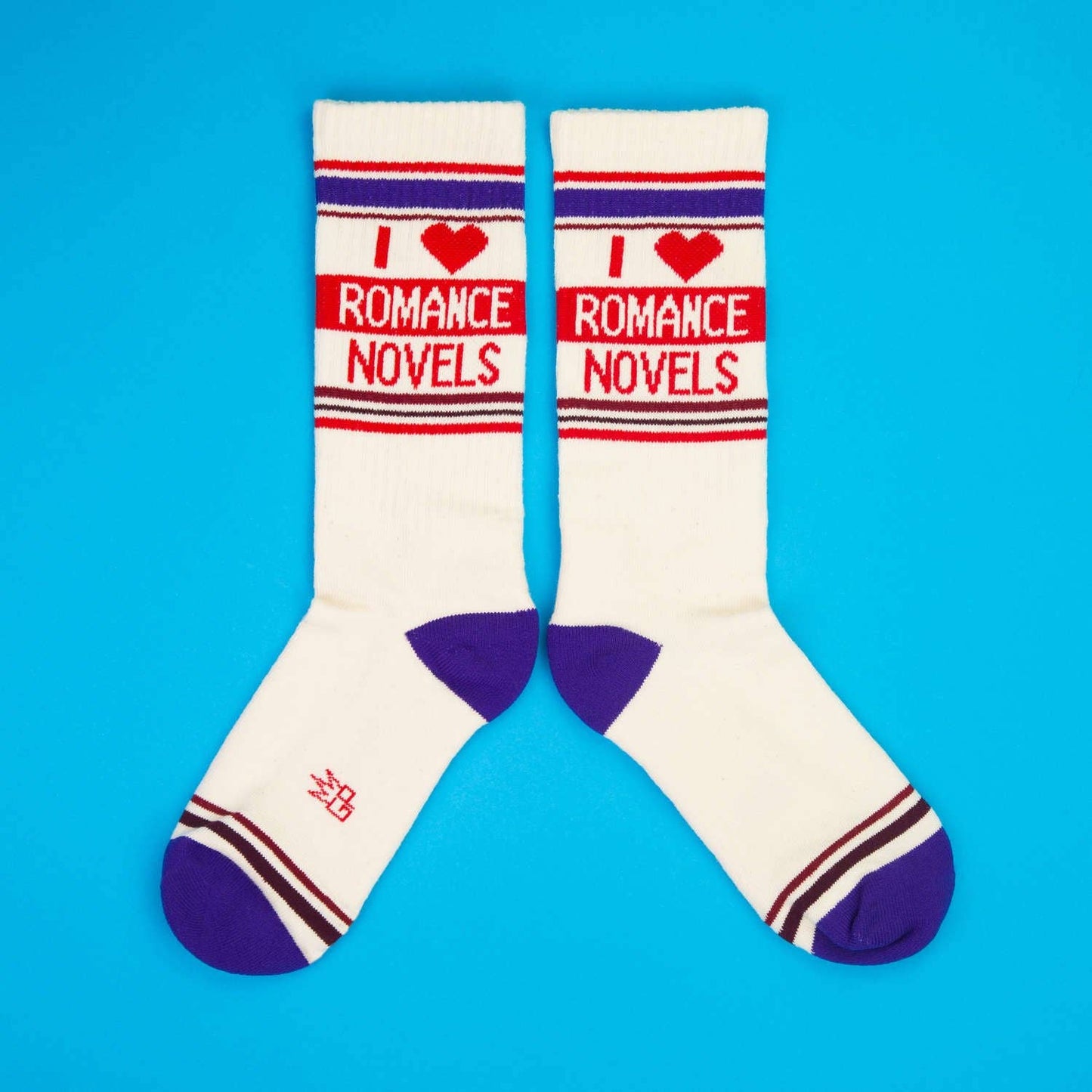 I β€οΈ Romance Novels Gym Crew Socks