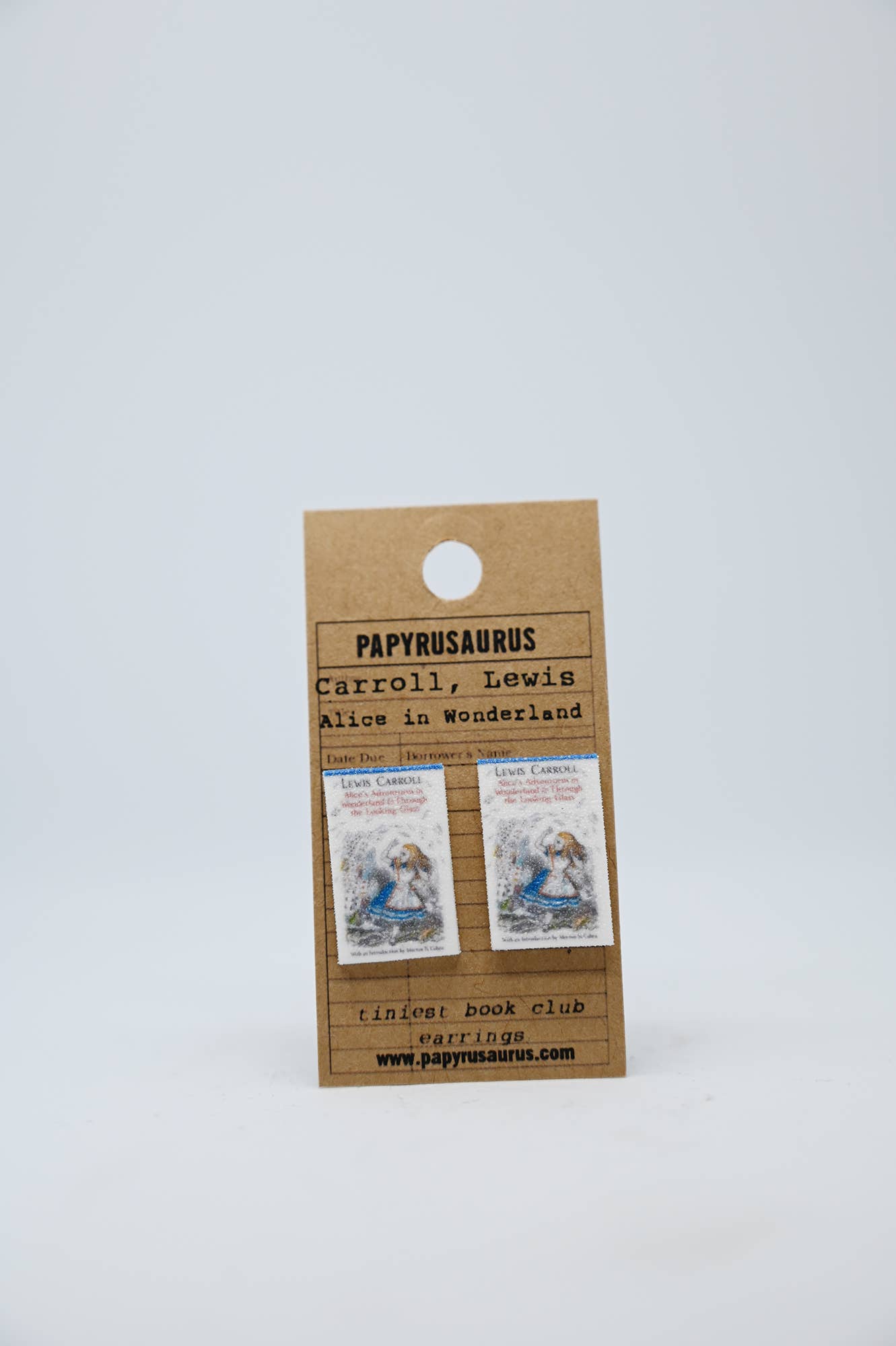 Alice in Wonderland Tiniest Book Club Earrings-