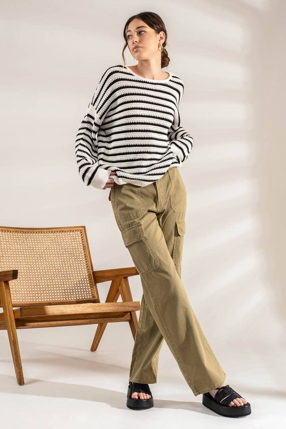 Relaxed Striped Sweater