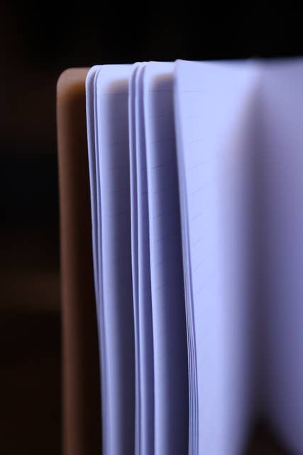 Notebook for Travelbooks, faintly lined miniature notebook