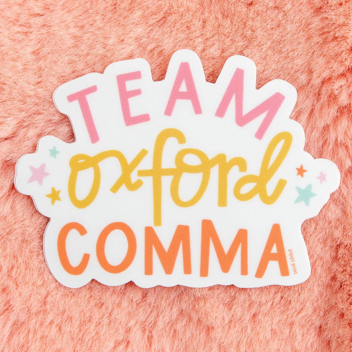 Team Oxford Comma Decal Sticker