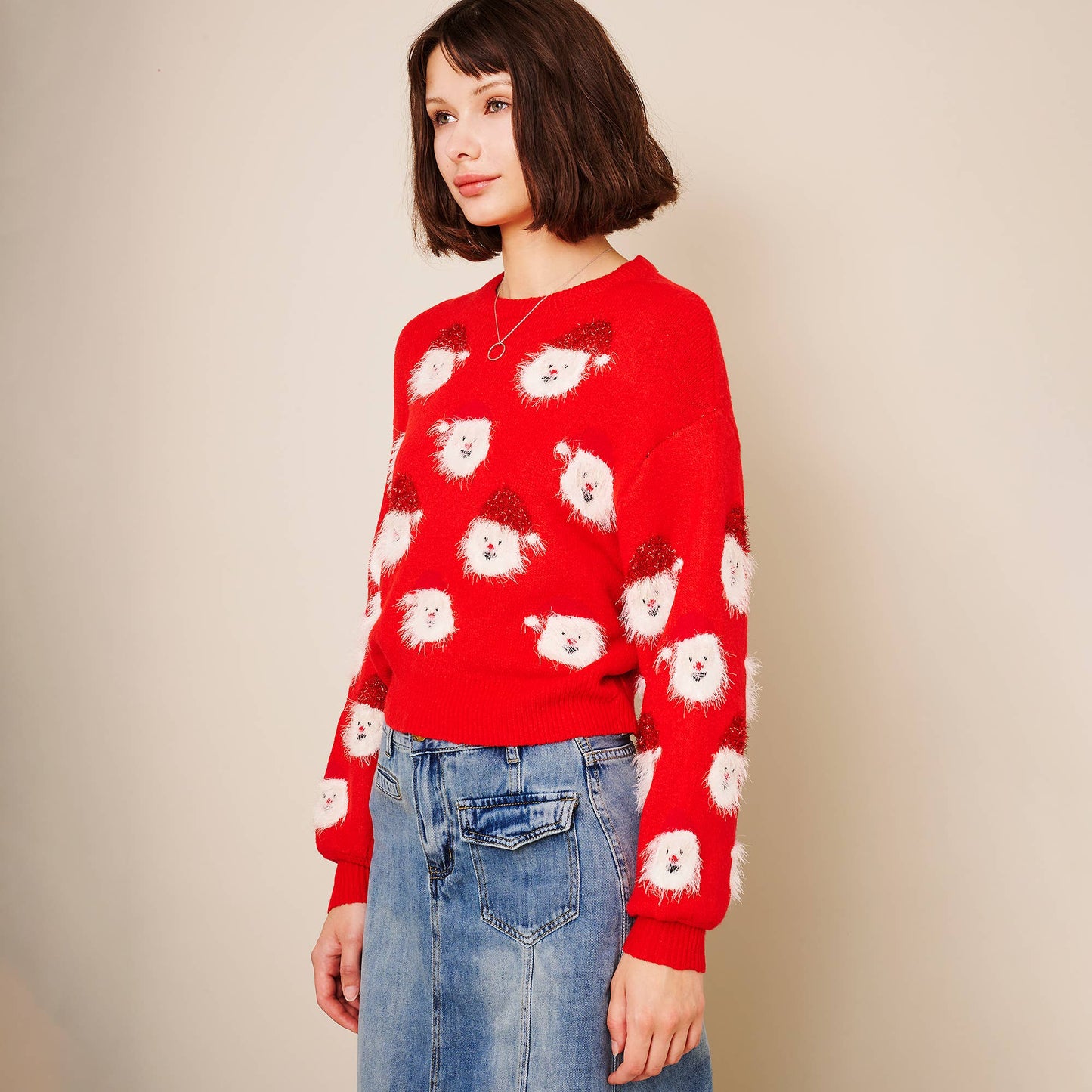 Christmas Santa Sweater: GREEN
