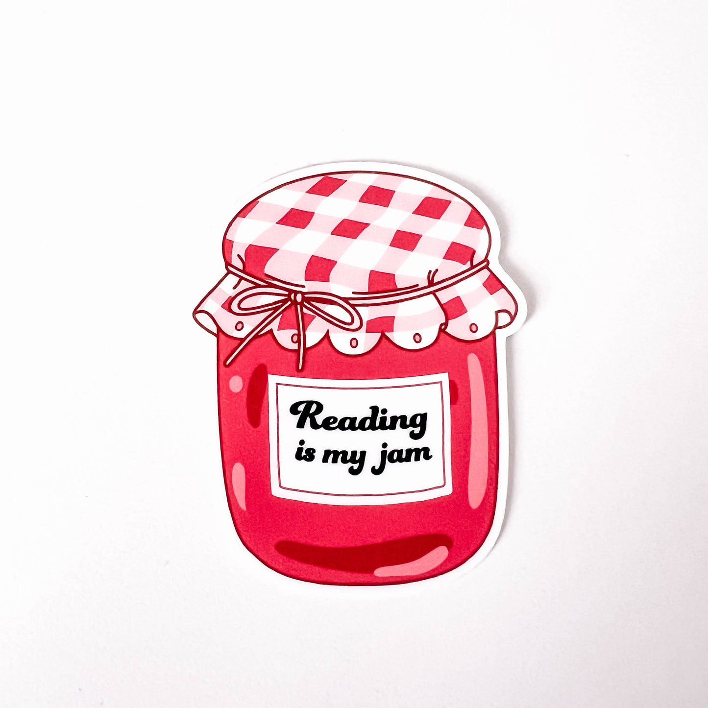 Reading Is My Jam Book Lover Sticker