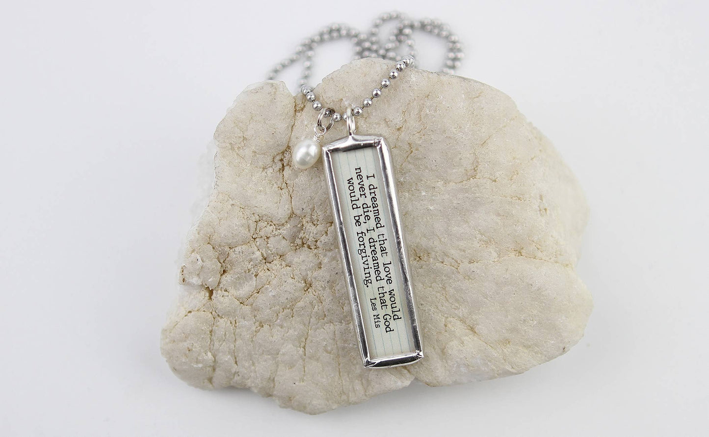 I Dreamed A Dream Les Miserables XO Soldered Art Charm