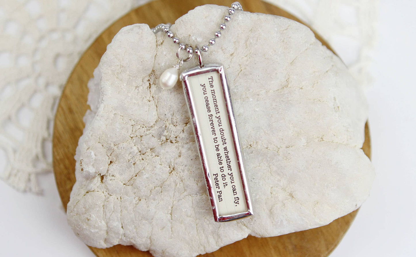 Peter Pan Literary Book Charm