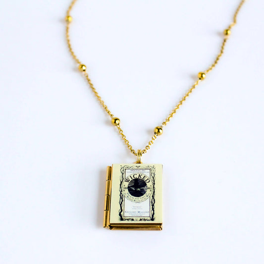 Wicked Book Locket Necklace Reader Gift