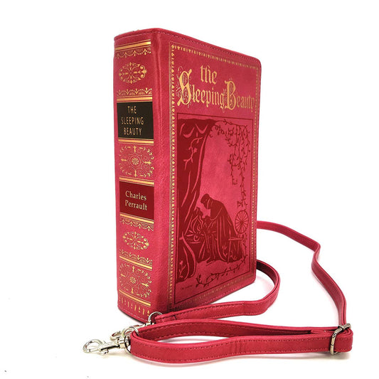 The Sleeping Beauty Vintage Book Clutch Bag: PINK