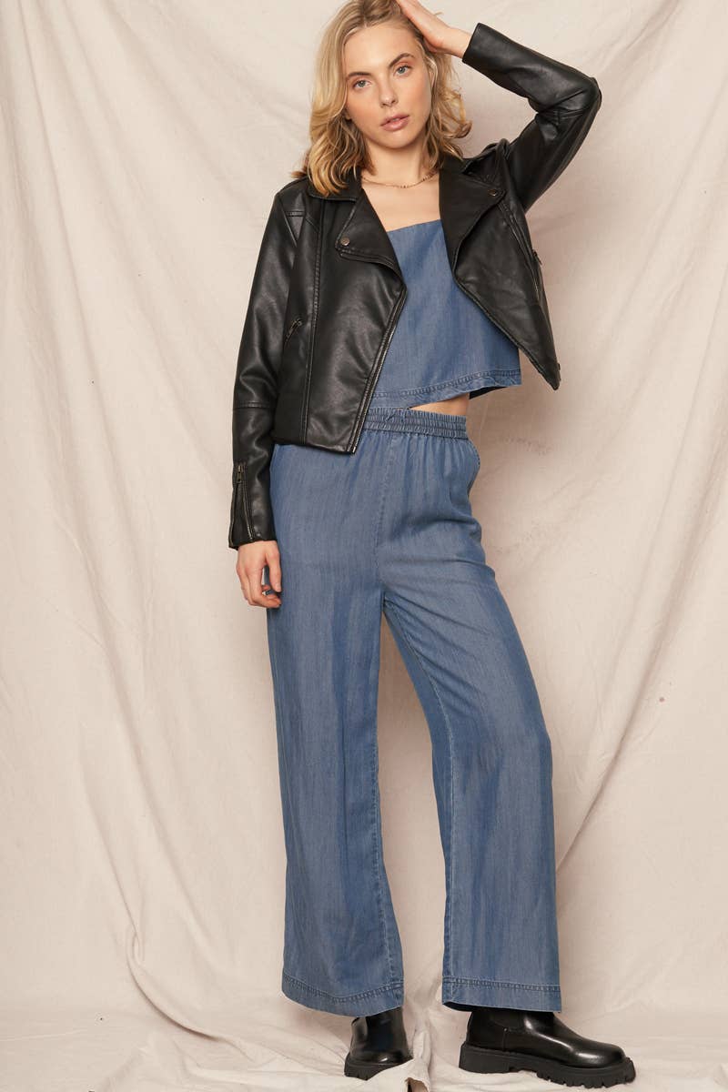 Vegan Leather Moto Jacket