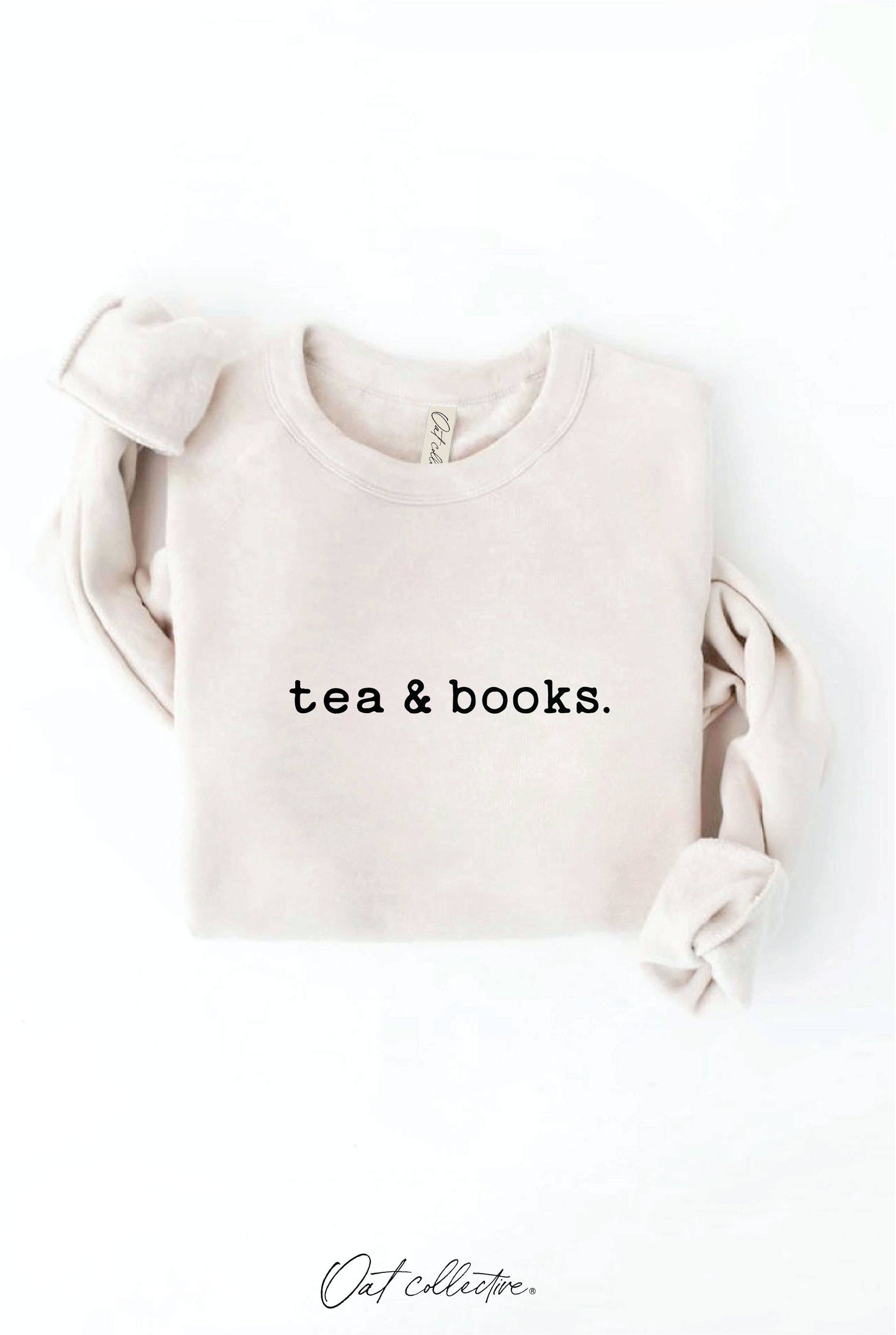 TEA AND BOOKS Graphic Sweatshirt