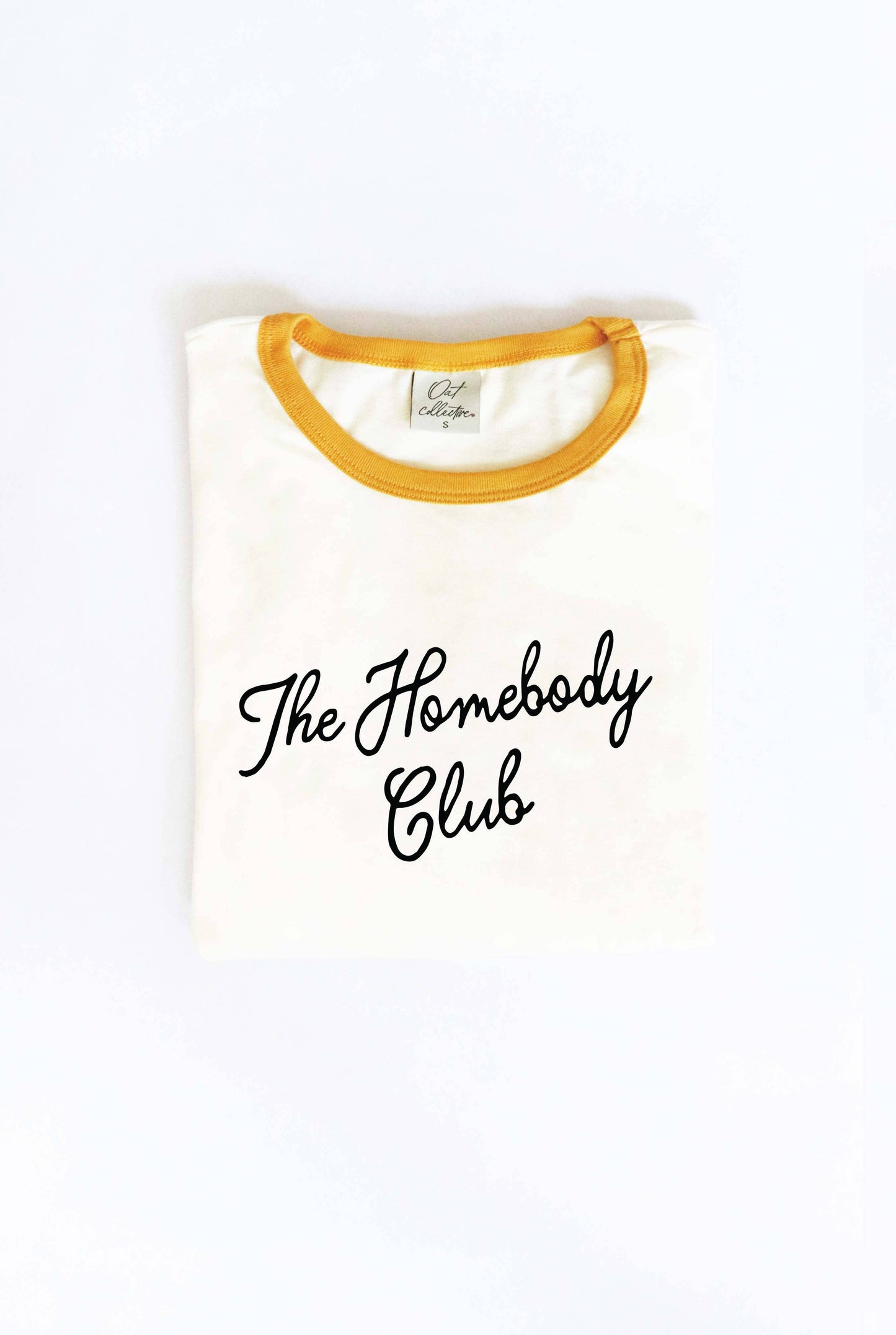 THE HOMEBODY CLUB Ringer Graphic T-Shirt