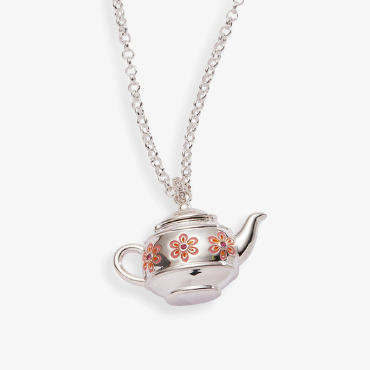 Teapot Locket Necklace Pendant