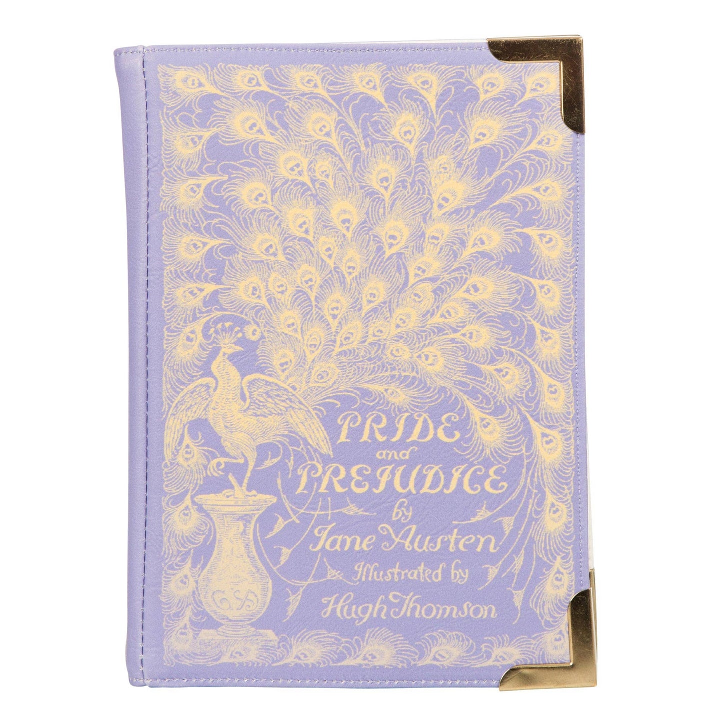 Pride and Prejudice Purple Book Crossbody Clutch Bag
