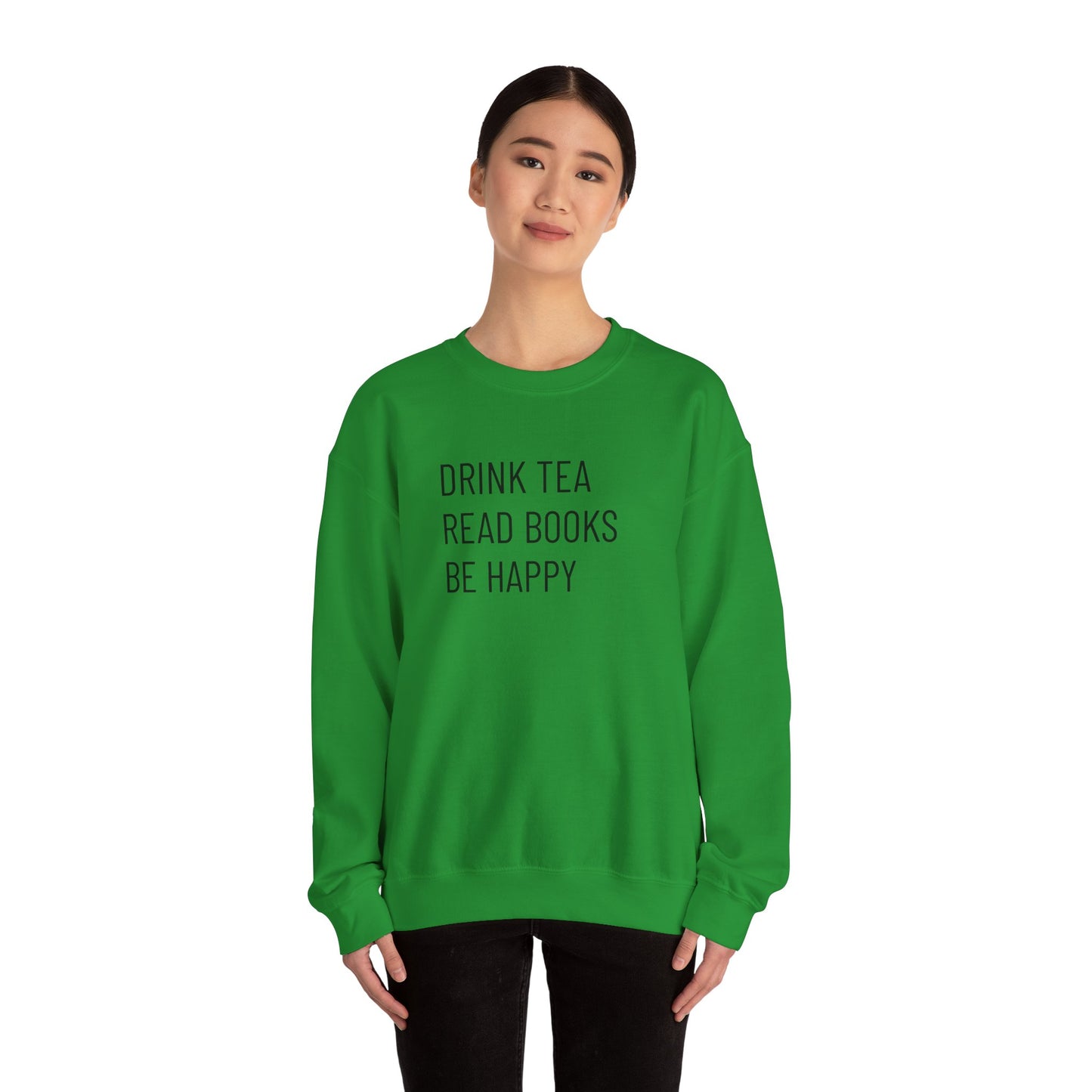 Tea Books Happy Unisex Heavy Blend™ Crewneck Sweatshirt