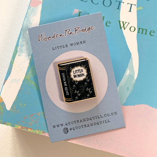 Little Women Book Wooden Pin