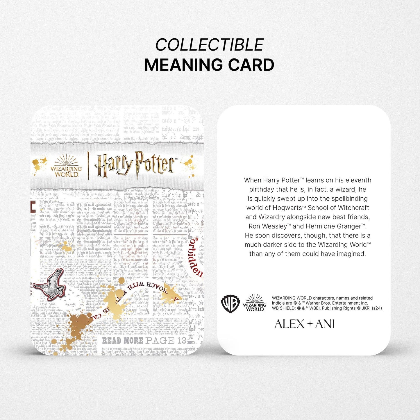 Harry Potter™ Hermione Wand Necklace: 14kt Gold Over Sterling Silver