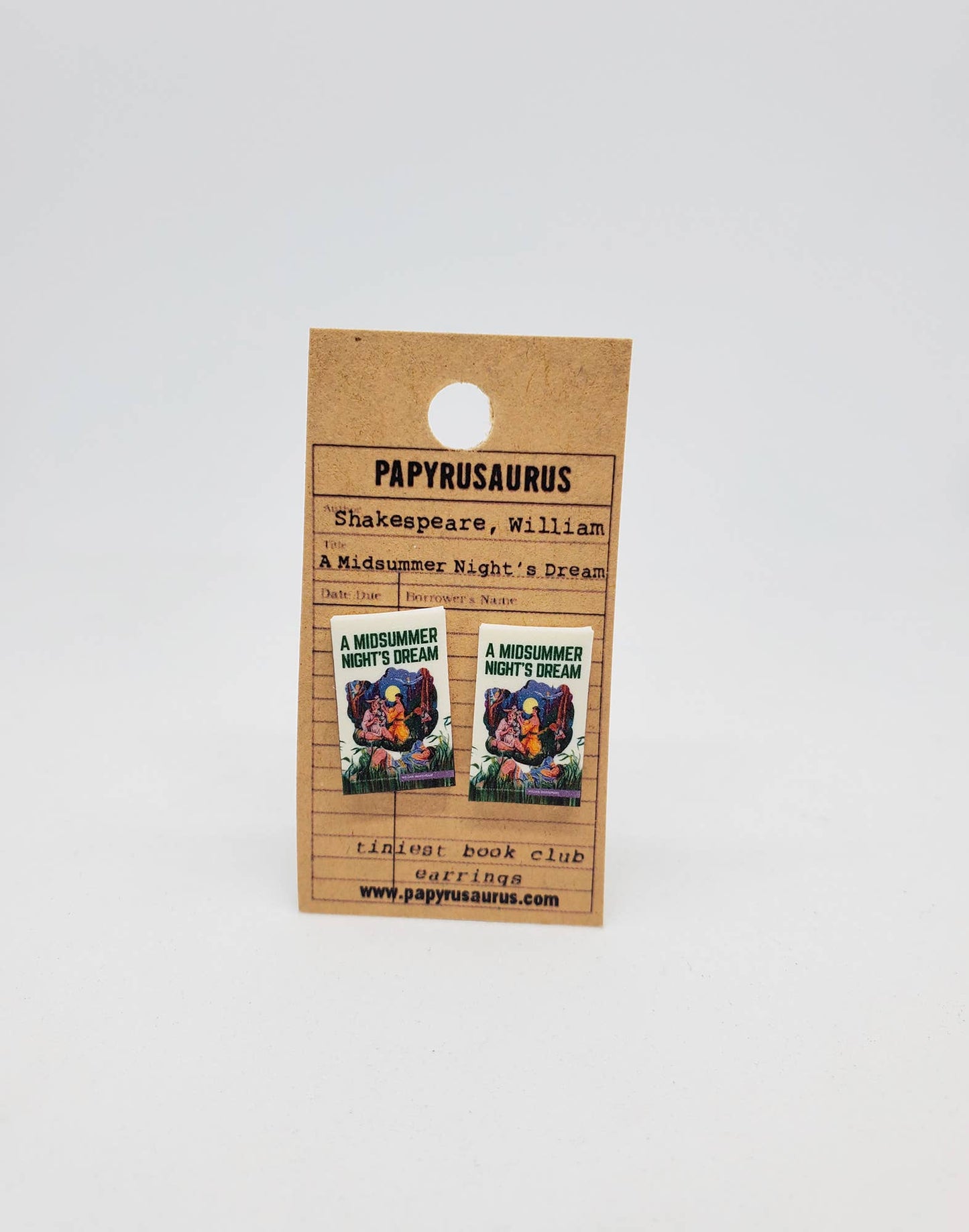 A Midsummer Night's Dream Tiniest Book Club Earrings-