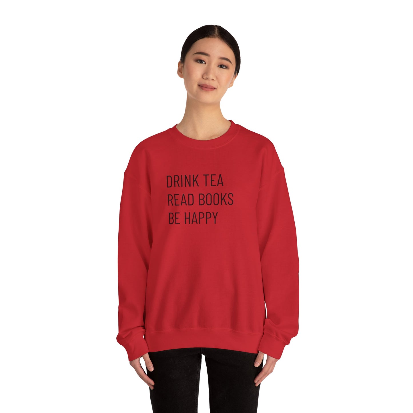 Tea Books Happy Unisex Heavy Blend™ Crewneck Sweatshirt