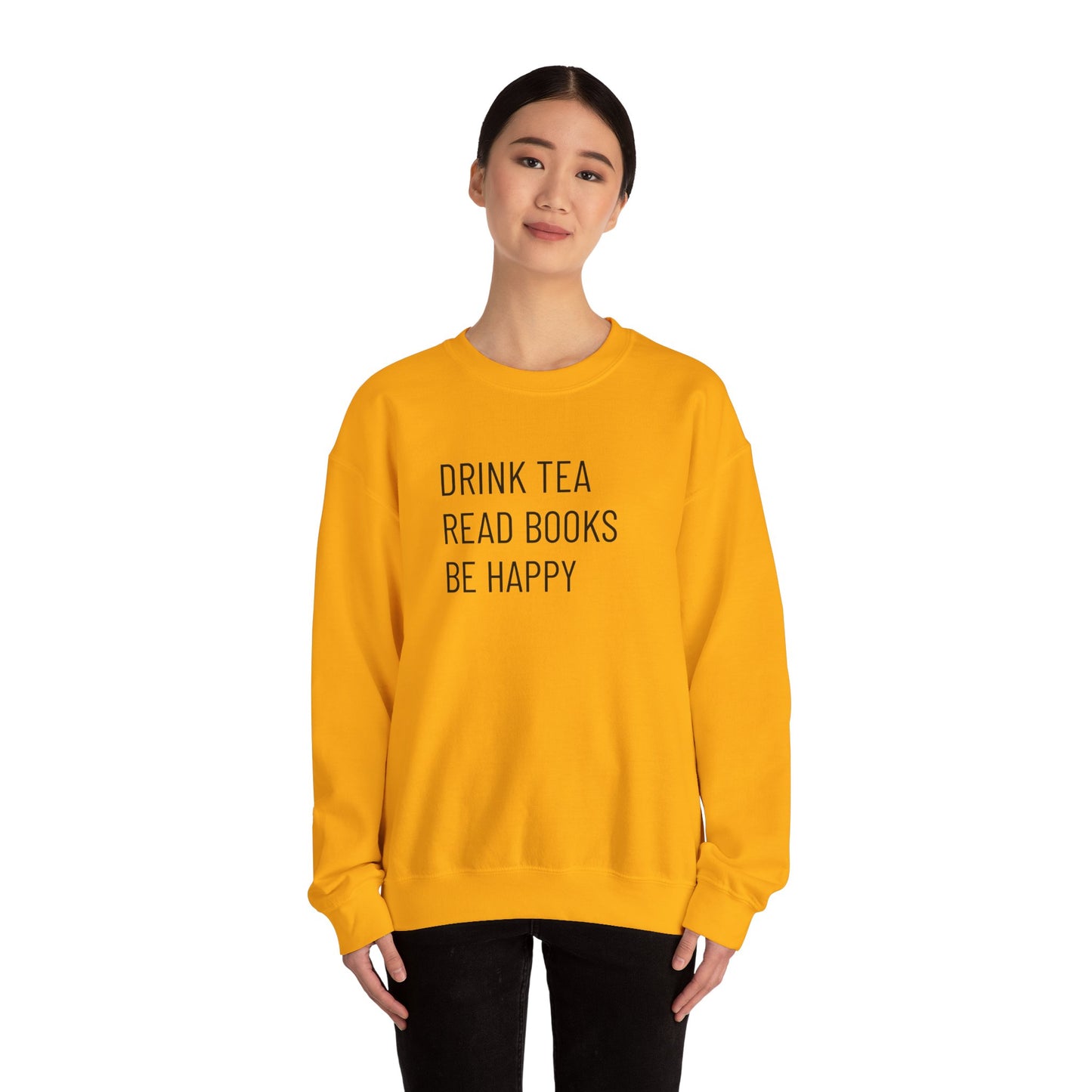 Tea Books Happy Unisex Heavy Blend™ Crewneck Sweatshirt