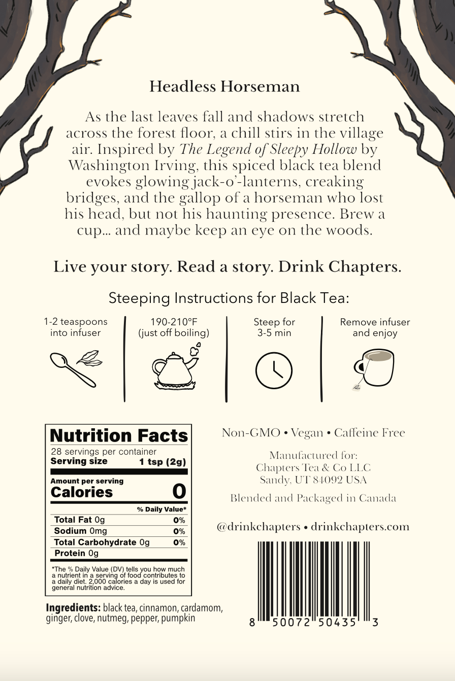 Headless Horseman (Rich Spiced Pumpkin Black Tea) 2oz