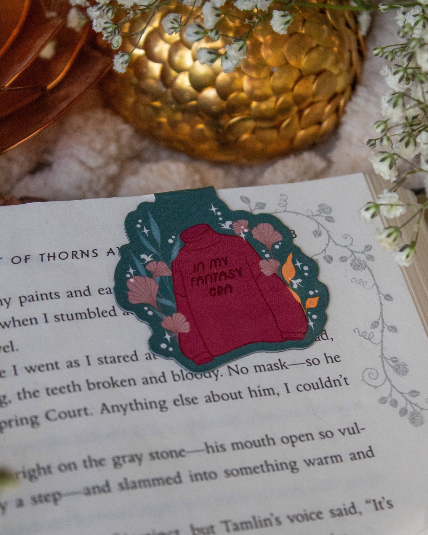 In My Fantasy Era Cozy Sweater Magnetic Bookmark