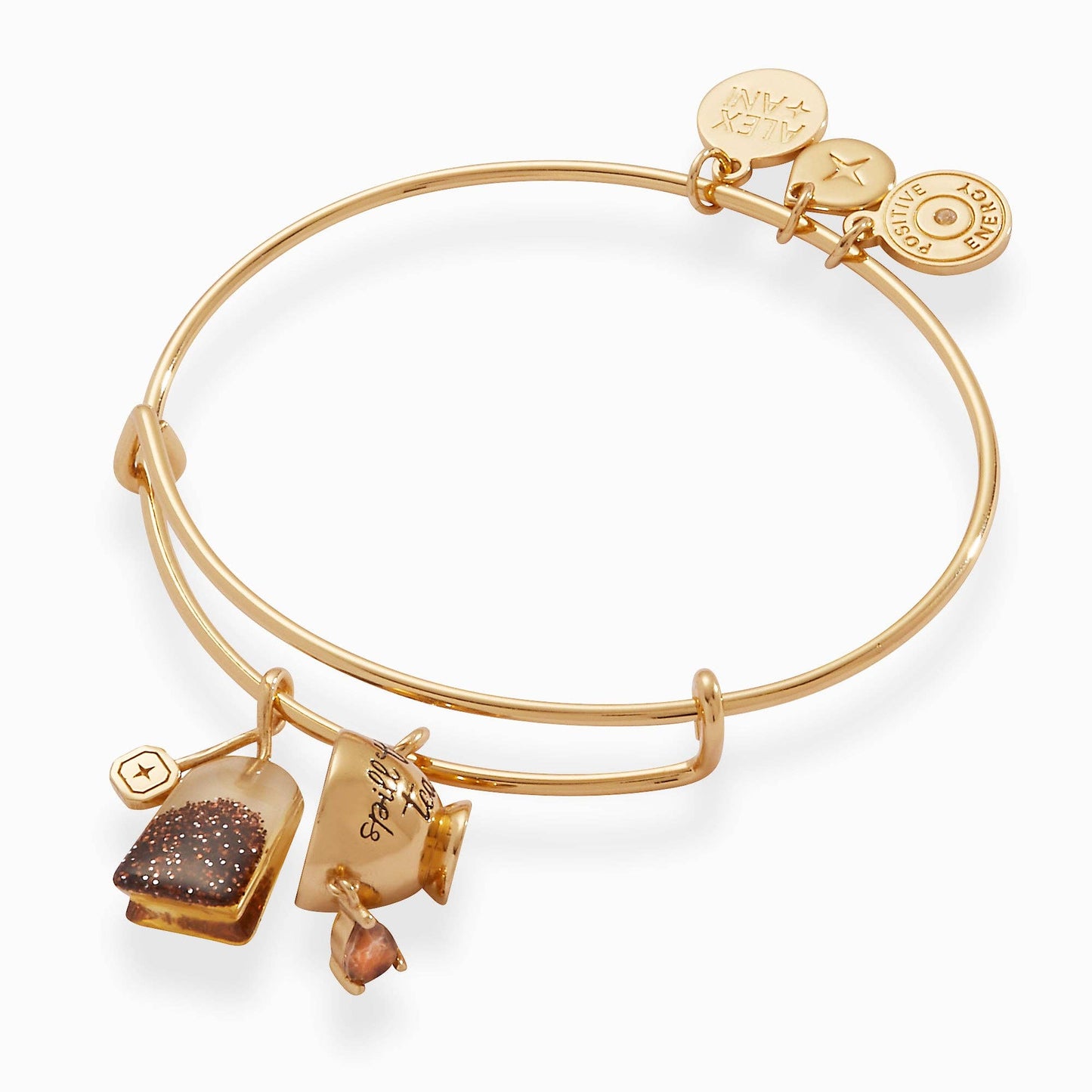 Spill the Tea Duo Charm Bangle: Gold