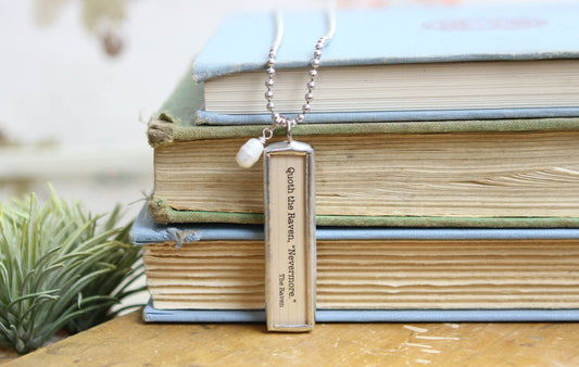 The Raven Edgar Allen Poe Literary Book Charm