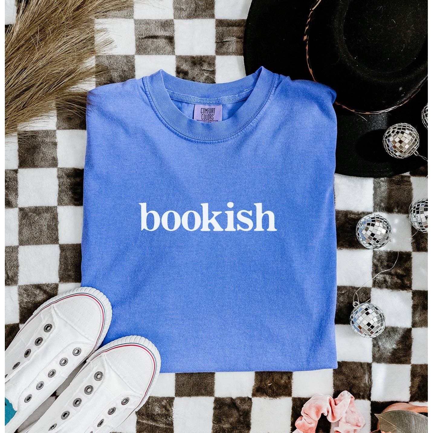 Bookish Tshirt - Book Lover Tee: Flo Blue