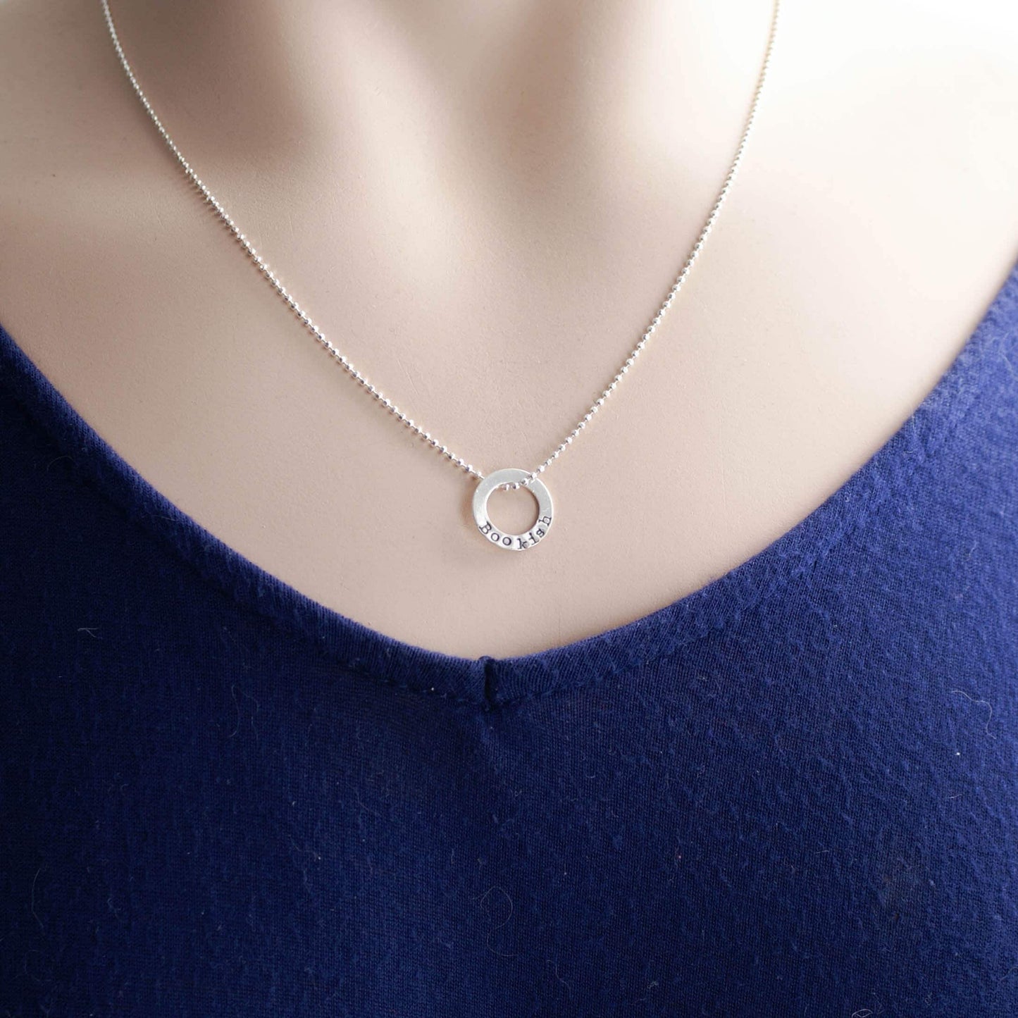 Bookish Sterling Silver Necklace