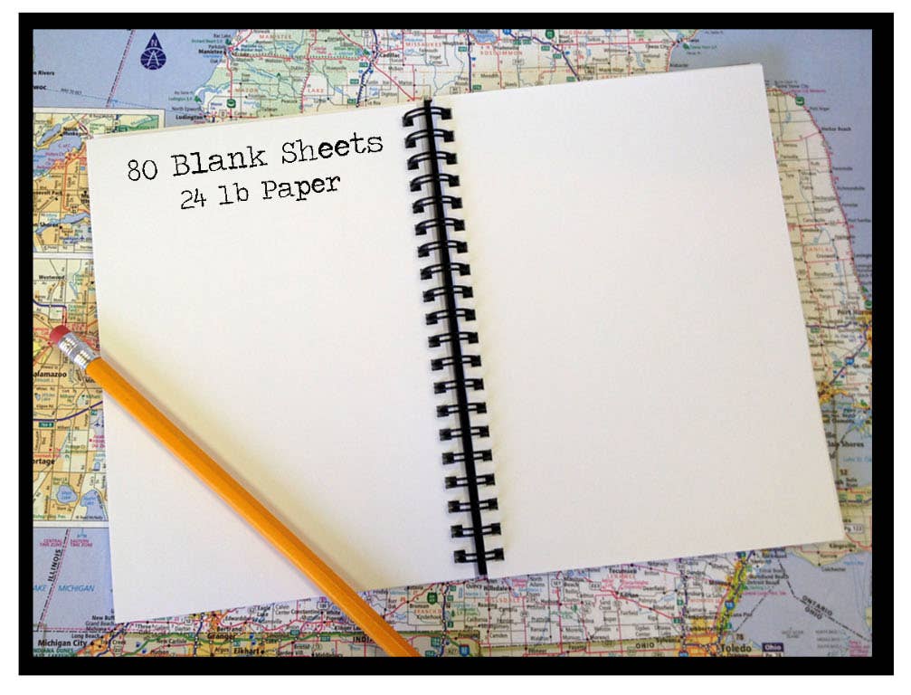 Virginia Woolf "What you wish to write" Unlined Handmade Notebook