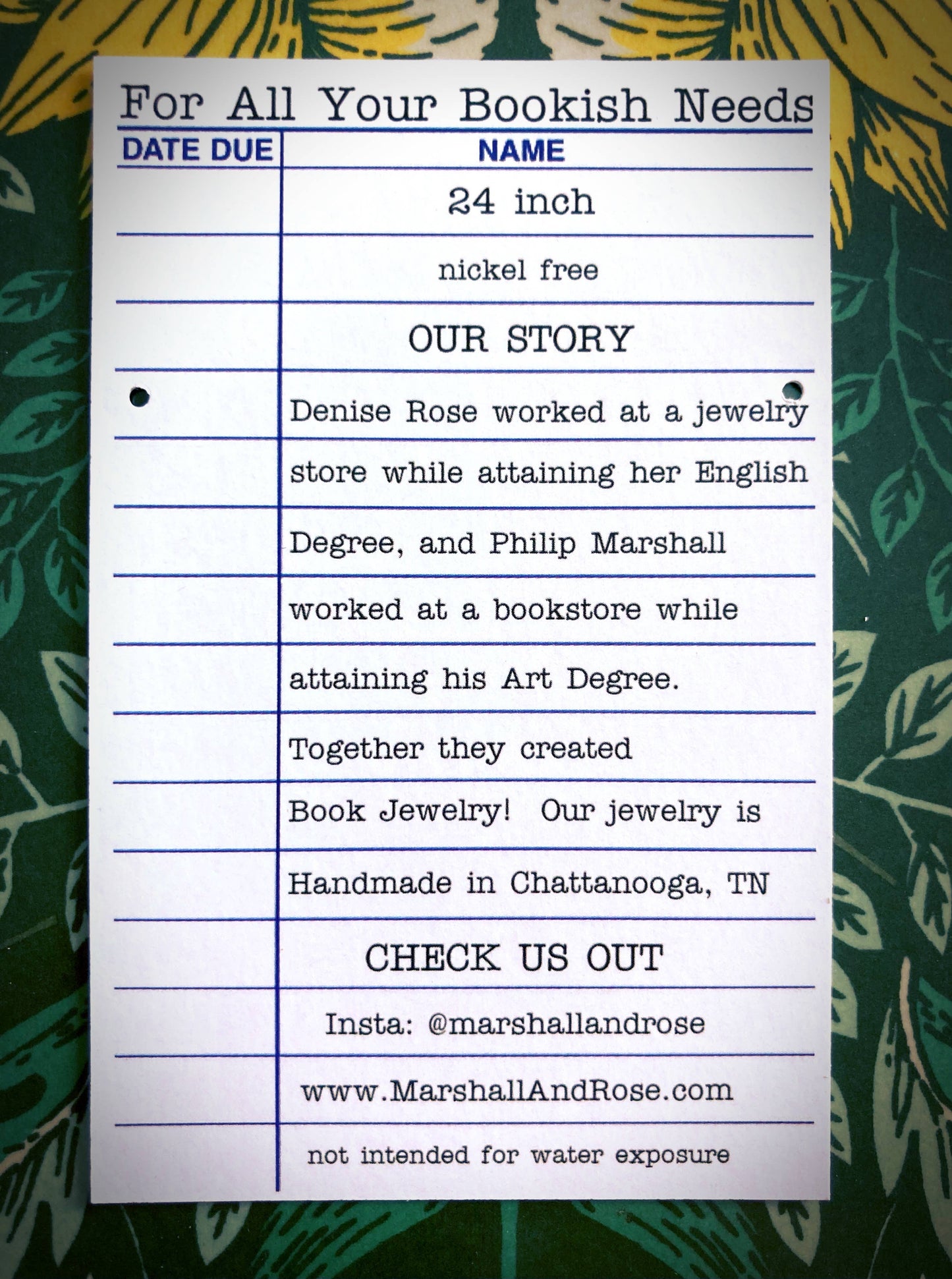 Book Locket Dracula - Black with Lingering Hand: Stainless Steel