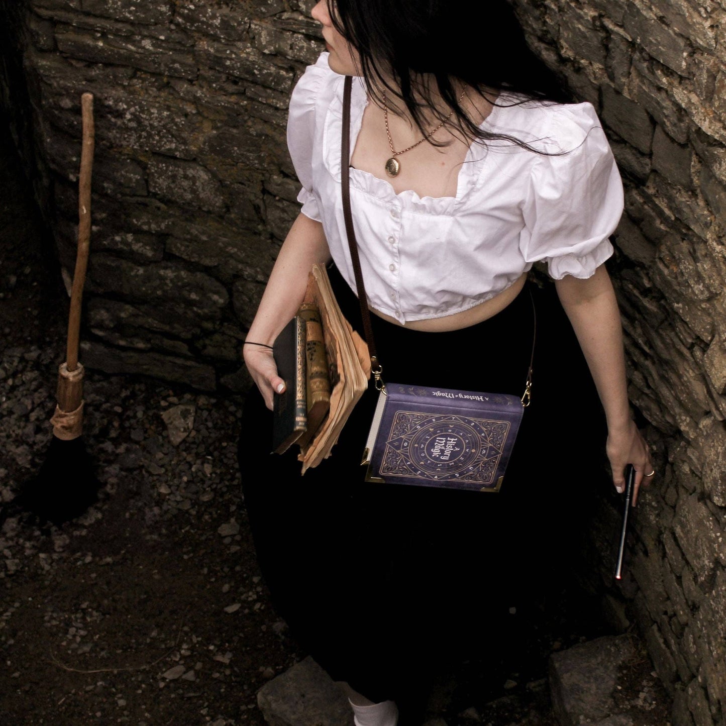 A History of Magic Book Handbag Crossbody Purse