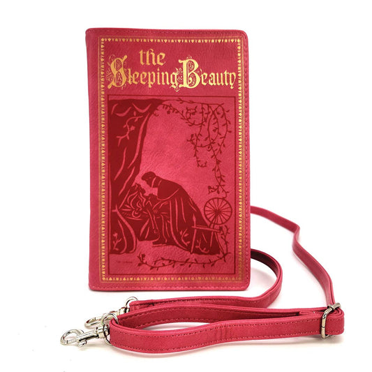 The Sleeping Beauty Vintage Book Clutch Bag: PINK