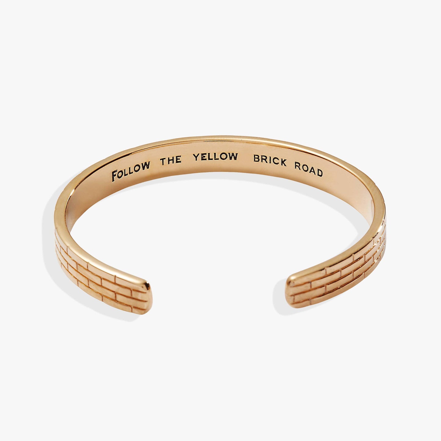 Wizard of Oz™ Yellow Brick Road Cuff Bracelet: Gold