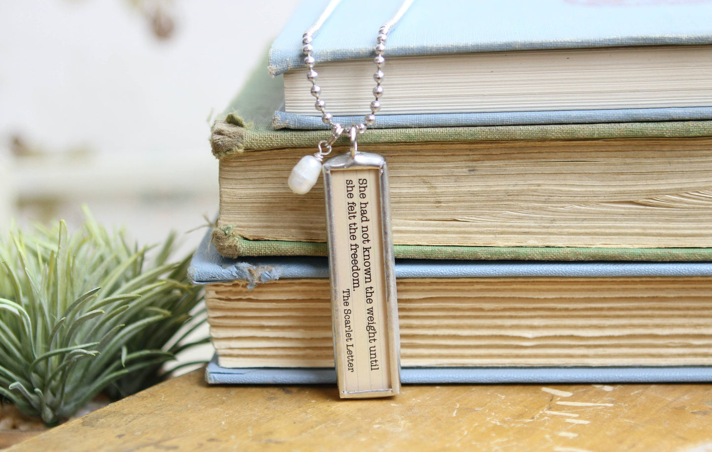The Scarlet Letter Literary Book Charm