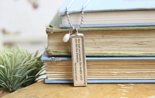 The Scarlet Letter Literary Book Charm