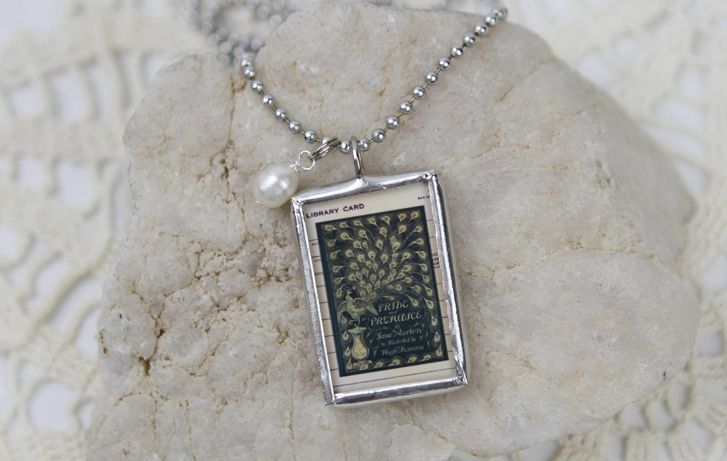 Pride and Prejudice Vintage Book Cover Charm