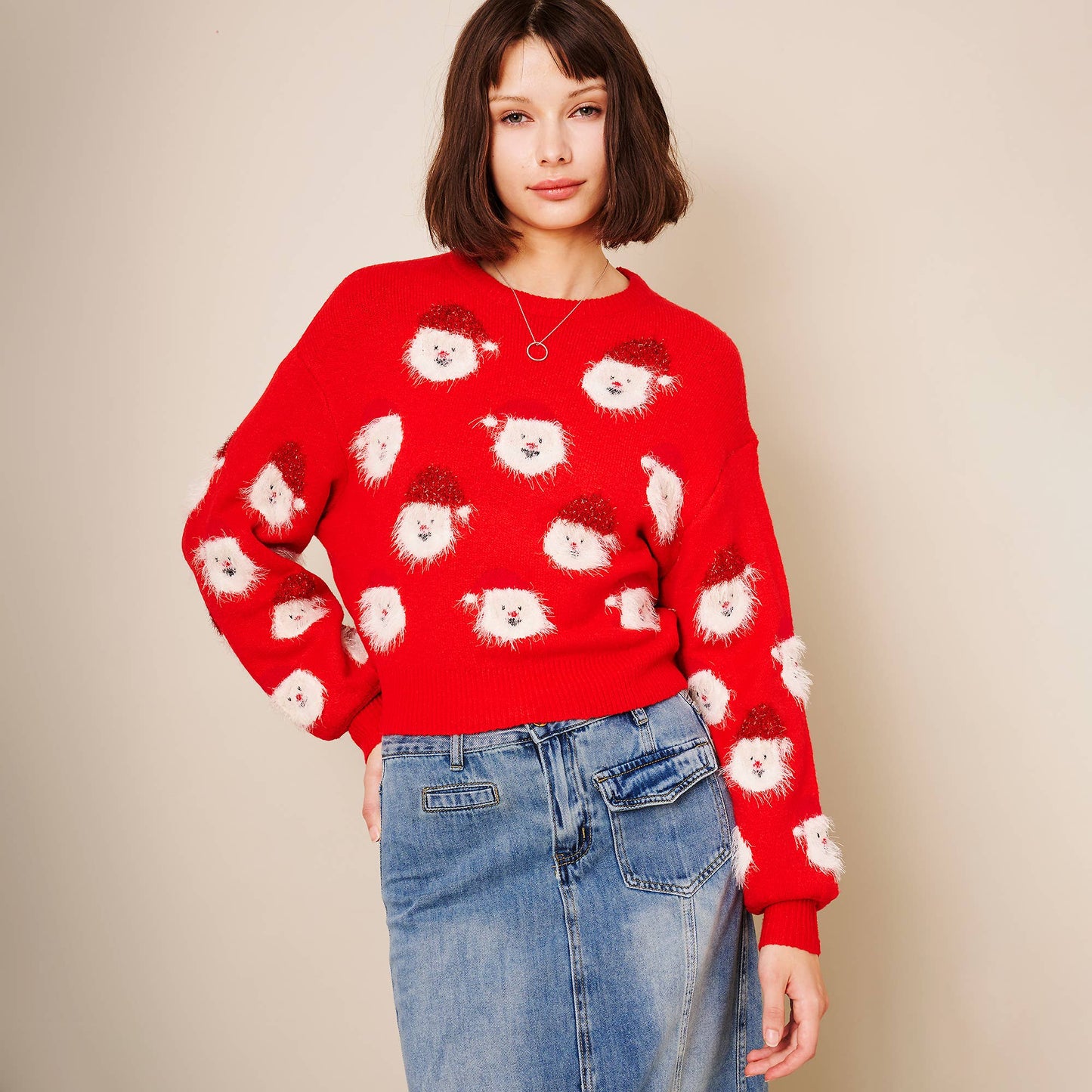 Christmas Santa Sweater: GREEN
