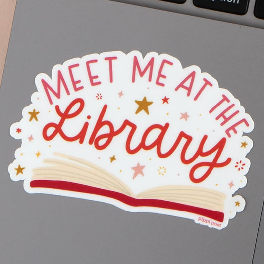Meet Me At The Library Decal Sticker