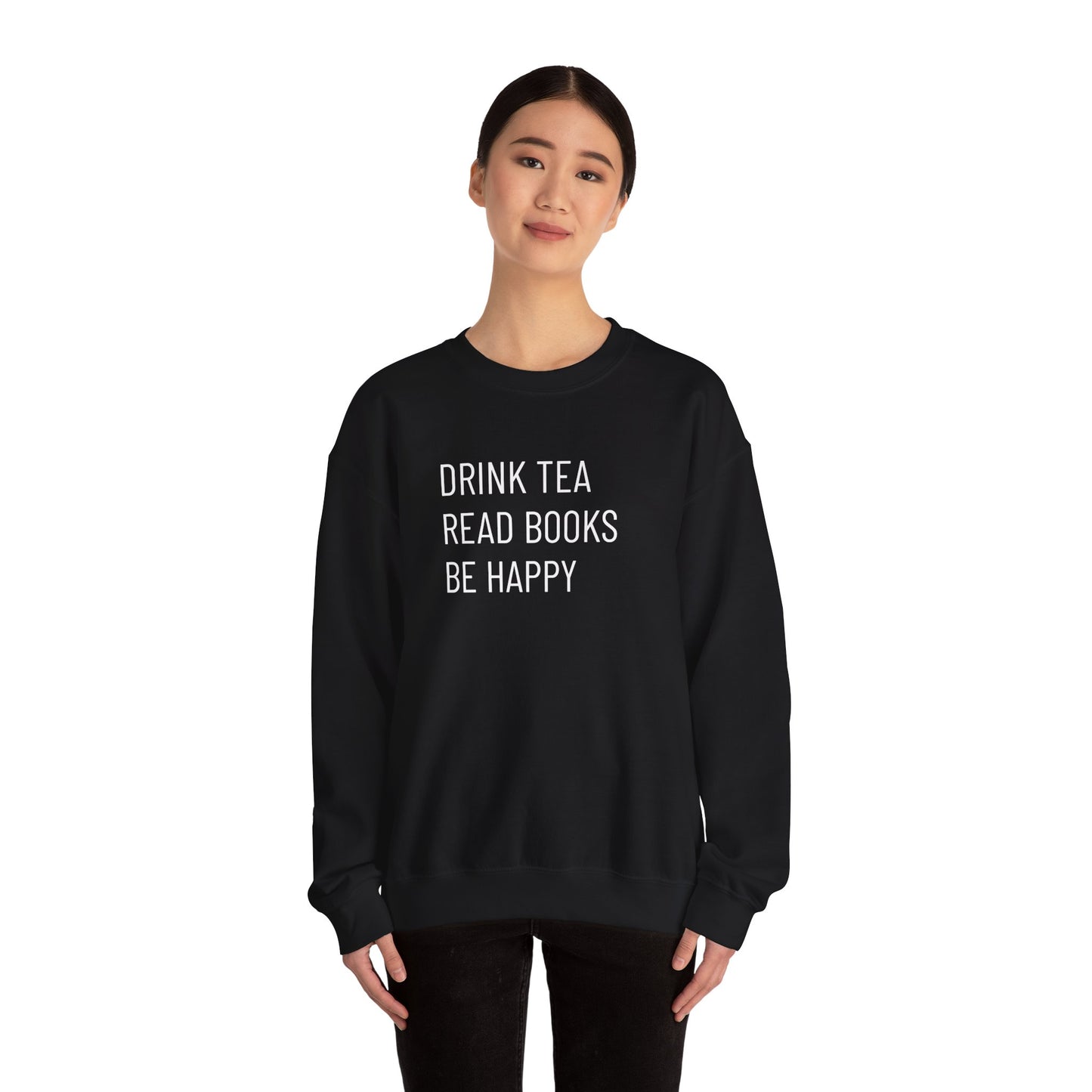 Tea Books Happy Unisex Heavy Blend™ Crewneck Sweatshirt