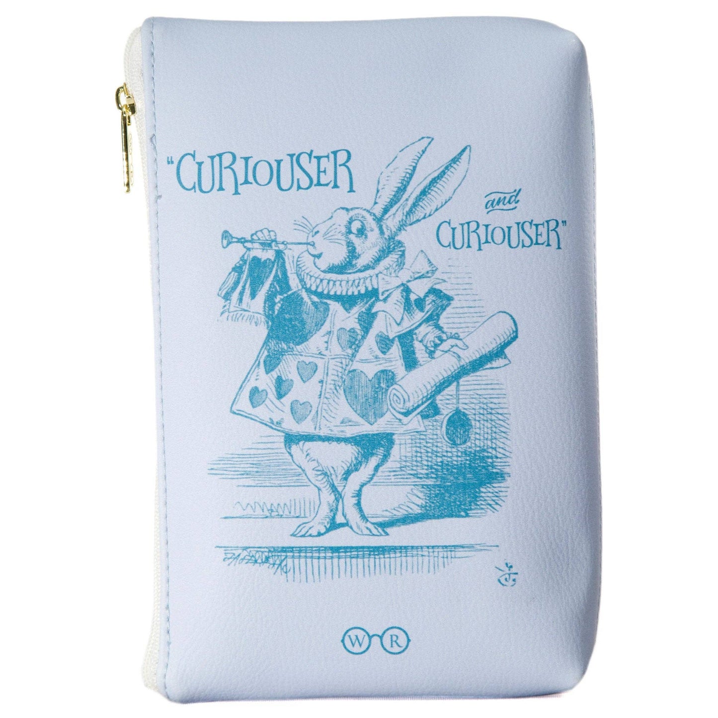 Alice in Wonderland Original Purple Book Zip Pouch