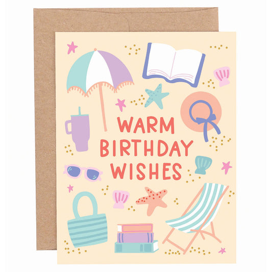 Warm Birthday Wishes Greeting Card