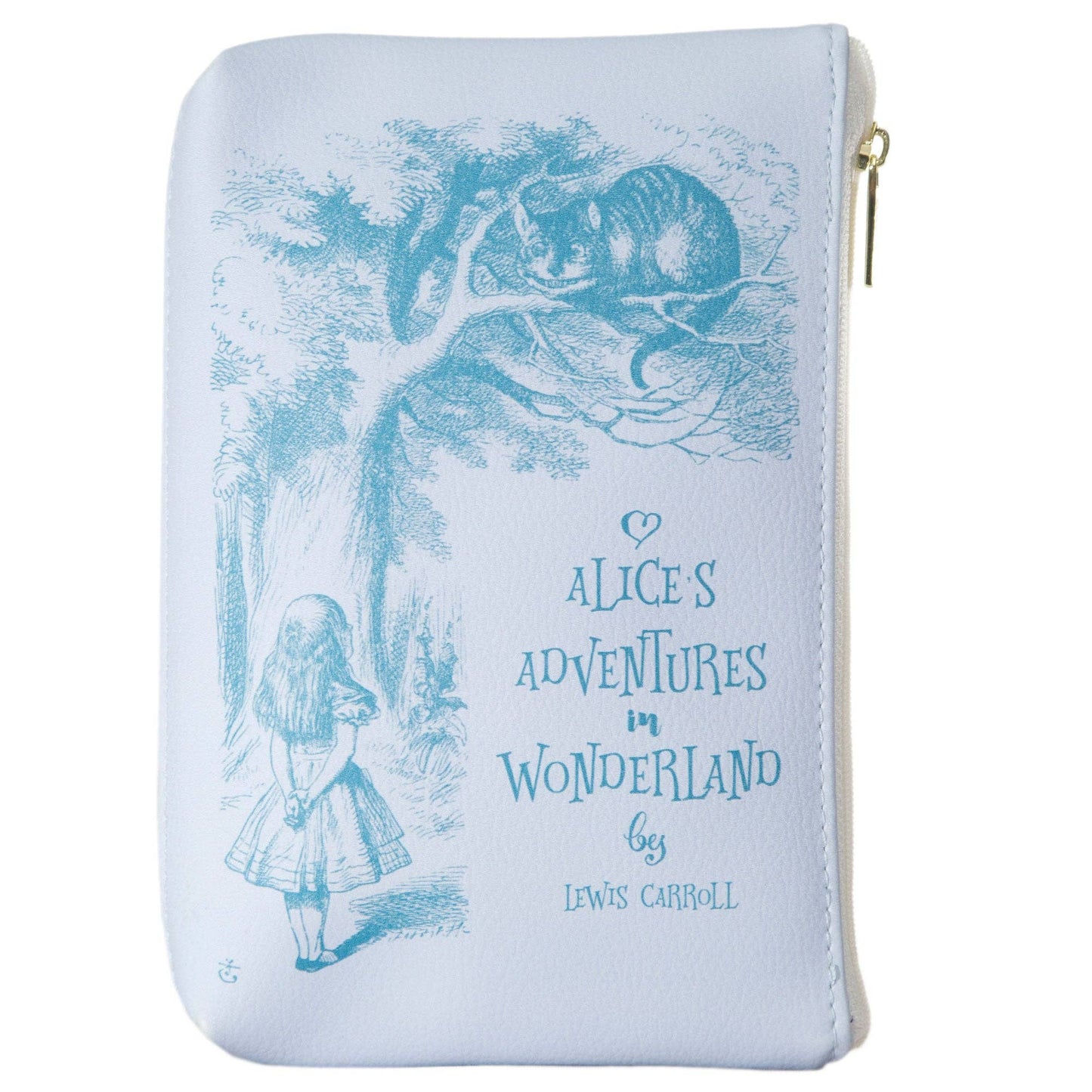 Alice in Wonderland Original Purple Book Zip Pouch