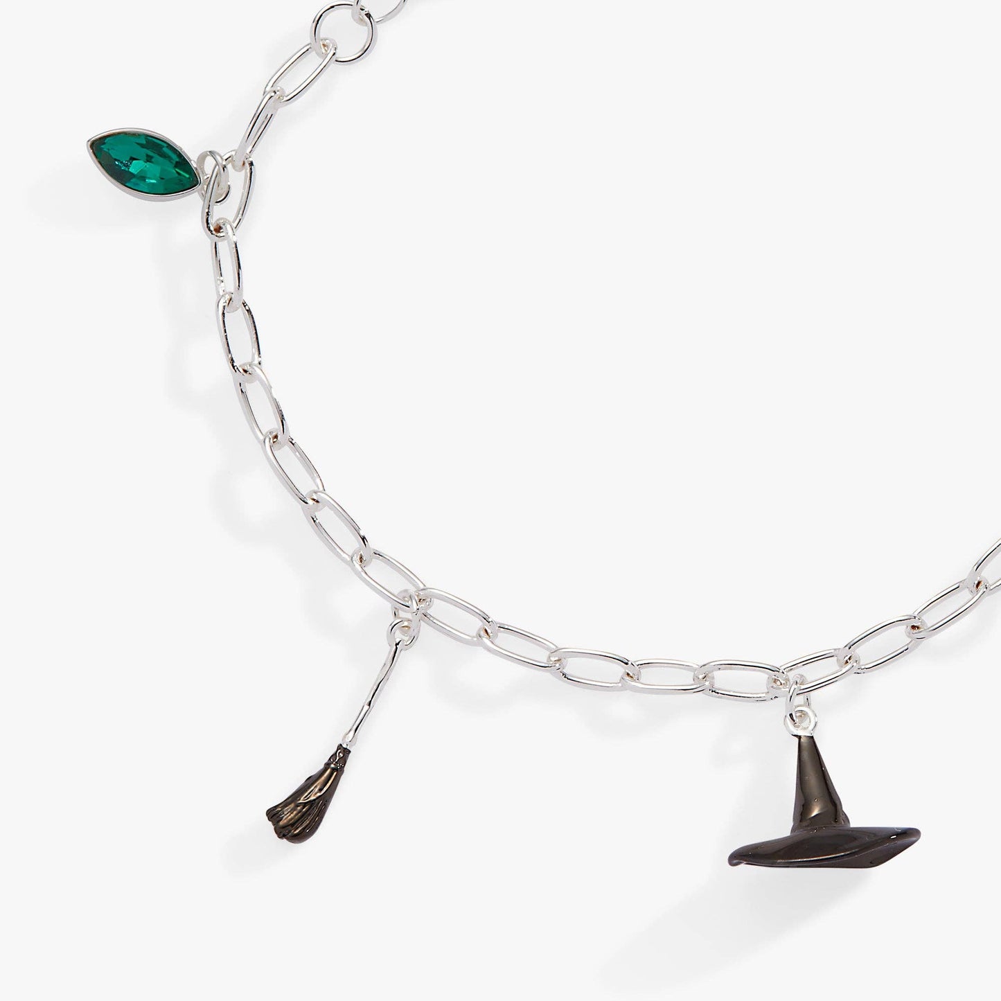 Wizard of Oz™ Wicked Witch Charm Bracelet: Silver