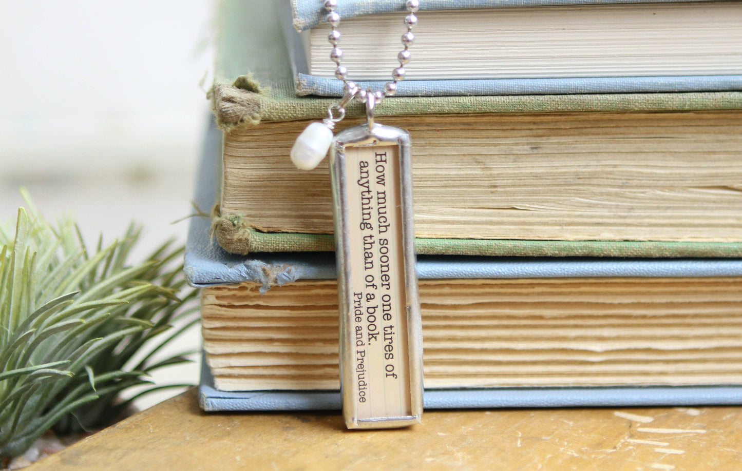 Pride & Prejudice Jane Austen Literary Book Charm
