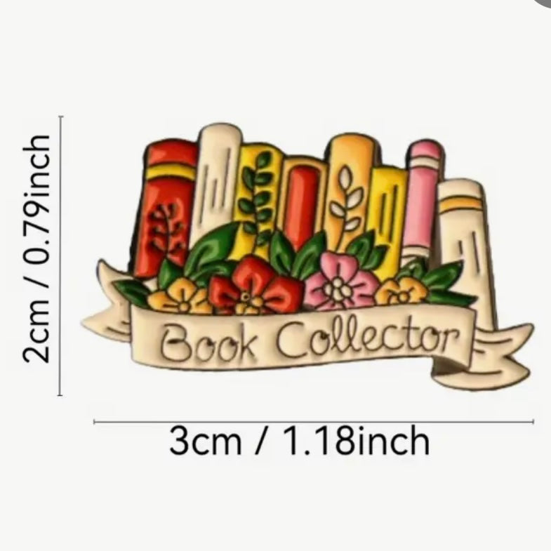 Book Collector Lapel Pin