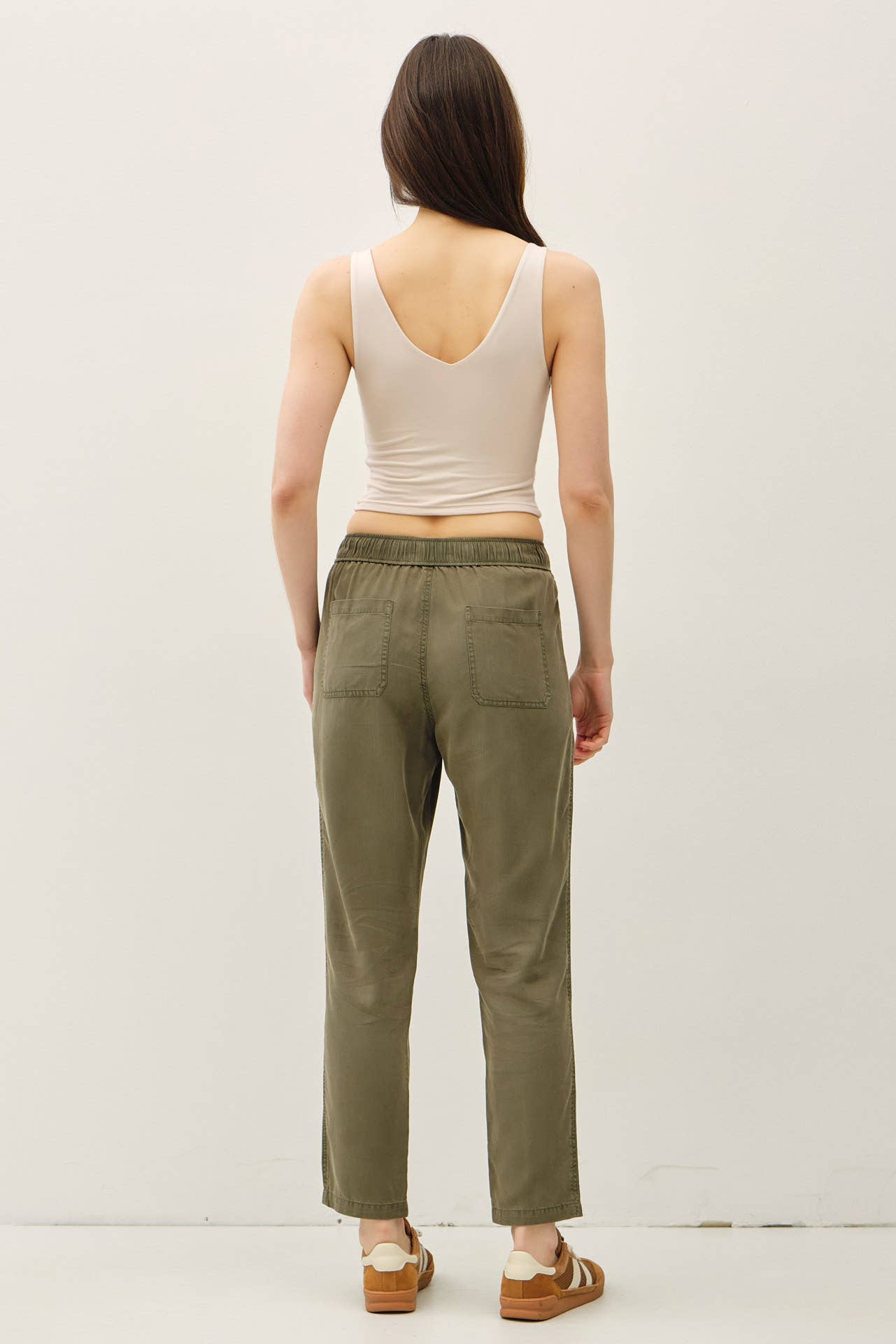 TENCEL TAPERED PANTS