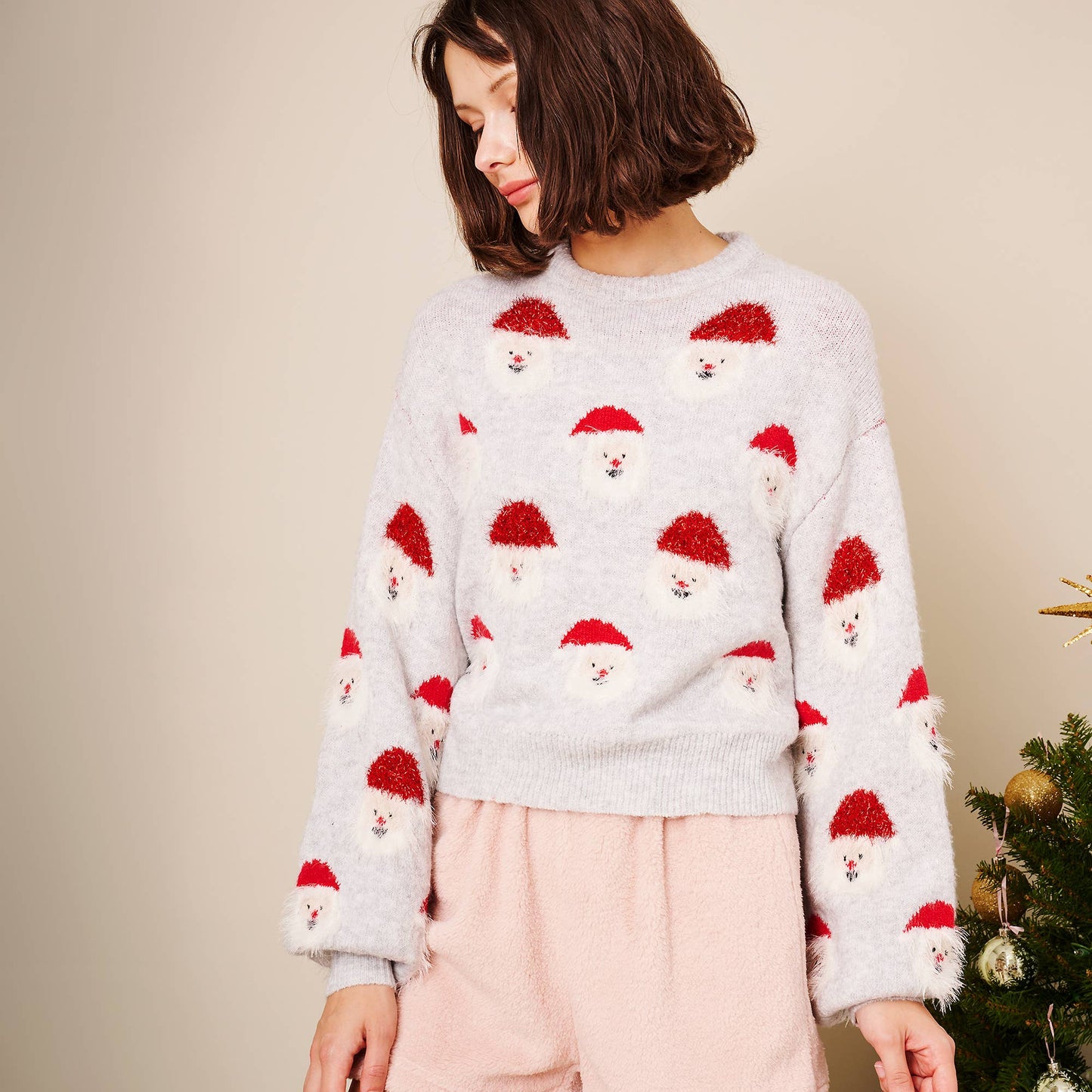 Christmas Santa Sweater: GREEN