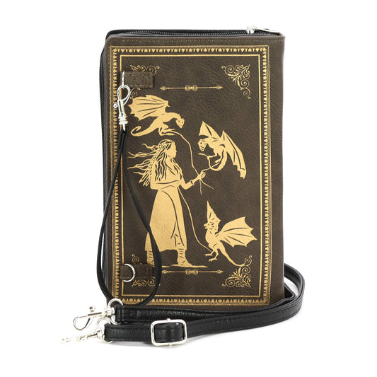 Queen of Dragons Book Clutch Bag